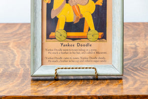 Yankee Doodle Vintage Framed Art Nursery Rhyme