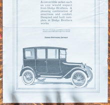 Load image into Gallery viewer, 1916 Dodge Brothers Car Ad Vintage Car Automobile Ephemera
