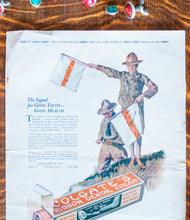 Load image into Gallery viewer, 1918 Weed Chains Car Ad Vintage American Chain Co. Automobile Ephemera
