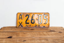 Load image into Gallery viewer, 1929 New York Dealer License Plate Vintage Wall Decor - Eagle&#39;s Eye Finds
