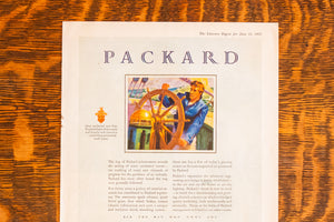 1929 Packard Car and Coca Cola Ad Vintage Automobile Ephemera