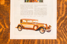 Load image into Gallery viewer, 1929 Packard Car and Coca Cola Ad Vintage Automobile Ephemera
