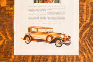 1929 Packard Car and Coca Cola Ad Vintage Automobile Ephemera
