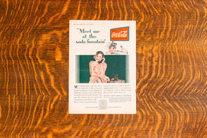 1929 Packard Car and Coca Cola Ad Vintage Automobile Ephemera