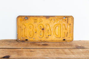 New York 1948 Doctor License Plate Vintage MD Medical Wall Decor - Eagle's Eye Finds