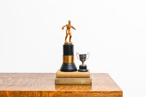 1948 Bowling Trophy Vintage Sports Shelf Decor