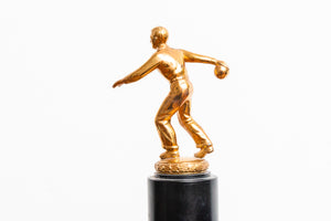 1948 Bowling Trophy Vintage Sports Shelf Decor