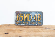 Load image into Gallery viewer, New York 1957 Doctor License Plate Vintage MD Medical Wall Decor - Eagle&#39;s Eye Finds
