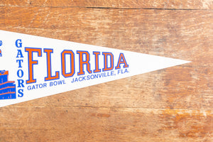 University of Florida Gator Bowl Pennant Vintage College Football Sports Decor