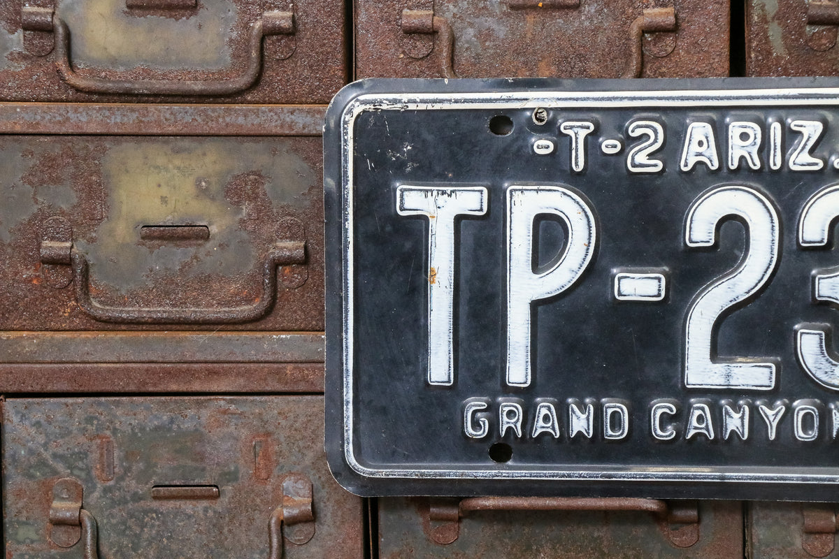 Arizona 1964 Trailer License Plate Vintage Black White Decor TP-2372 ...