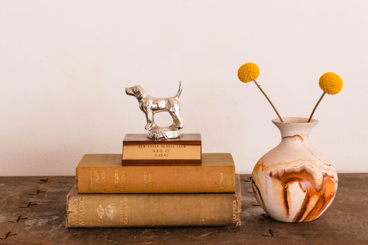 1965 Beagle Dog Show Trophy Vintage Pet Shelf Decor