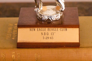 1965 Beagle Dog Show Trophy Vintage Pet Shelf Decor