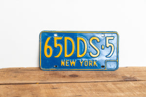 New York 1960s Dentist License Plate Vintage DDS Wall Decor - Eagle's Eye Finds