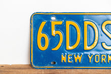 Load image into Gallery viewer, New York 1960s Dentist License Plate Vintage DDS Wall Decor - Eagle&#39;s Eye Finds
