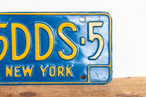 New York 1960s Dentist License Plate Vintage DDS Wall Decor - Eagle's Eye Finds