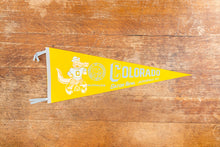 Load image into Gallery viewer, 1972 University of Colorado Gator Bowl Pennant Vintage Gold College Sports Decor
