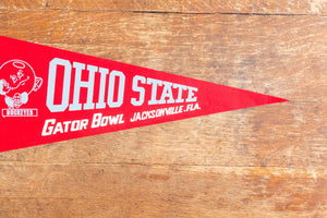 Ohio State University Gator Bowl Pennant Vintage College Football Sports Decor