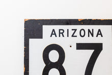 Load image into Gallery viewer, 1981 Arizona State Route 87 Highway Sign Vintage
