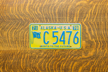 Load image into Gallery viewer, 1971 Alaska License Plate Vintage Yellow Decor C5476
