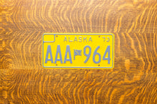 Load image into Gallery viewer, 1973 Alaska License Plate Vintage Yellow Wall Decor AAA 964
