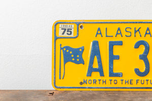 Alaska 1974 License Plate Vintage Yellow Wall Decor AE360 - Eagle's Eye Finds