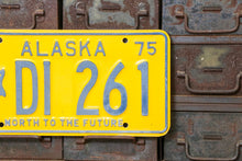 Load image into Gallery viewer, 1975 Alaska License Plate Vintage Yellow Decor DI261
