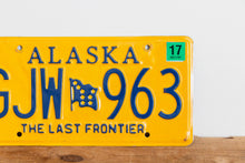 Load image into Gallery viewer, Alaska 2017 License Plate Vintage Wall Hanging Decor - Eagle&#39;s Eye Finds
