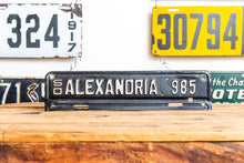 Load image into Gallery viewer, Alexandria Virginia 1950 License Plate Topper Vintage Classic Car Decor - Eagle&#39;s Eye Finds
