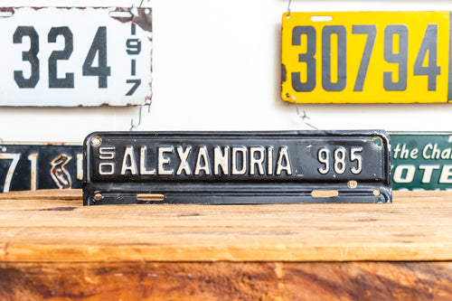 Alexandria Virginia 1950 License Plate Topper Vintage Classic Car Decor - Eagle's Eye Finds