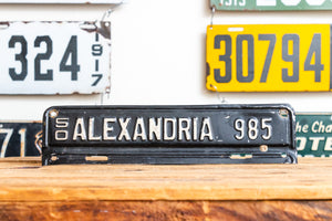 Alexandria Virginia 1950 License Plate Topper Vintage Classic Car Decor - Eagle's Eye Finds