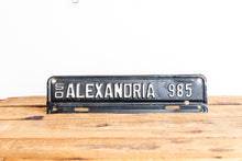 Load image into Gallery viewer, Alexandria Virginia 1950 License Plate Topper Vintage Classic Car Decor - Eagle&#39;s Eye Finds
