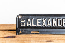 Load image into Gallery viewer, Alexandria Virginia 1950 License Plate Topper Vintage Classic Car Decor - Eagle&#39;s Eye Finds
