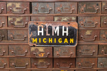 Load image into Gallery viewer, Alma Michigan License Plate Vintage MI Souvenir Booster Plate - Eagle&#39;s Eye Finds
