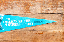 Load image into Gallery viewer, The American Museum of Natural History New York Vintage Blue Felt Pennant
