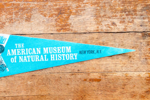 The American Museum of Natural History New York Vintage Blue Felt Pennant