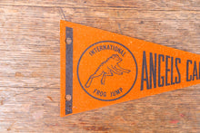 Load image into Gallery viewer, Angels Camp California Felt Pennant Vintage Orange CA Wall Decor - Eagle&#39;s Eye Finds
