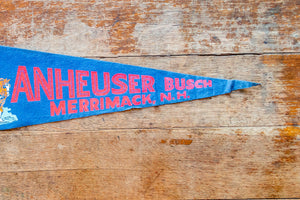 Anheuser Busch New Hampshire Pennant Vintage Blue Retro