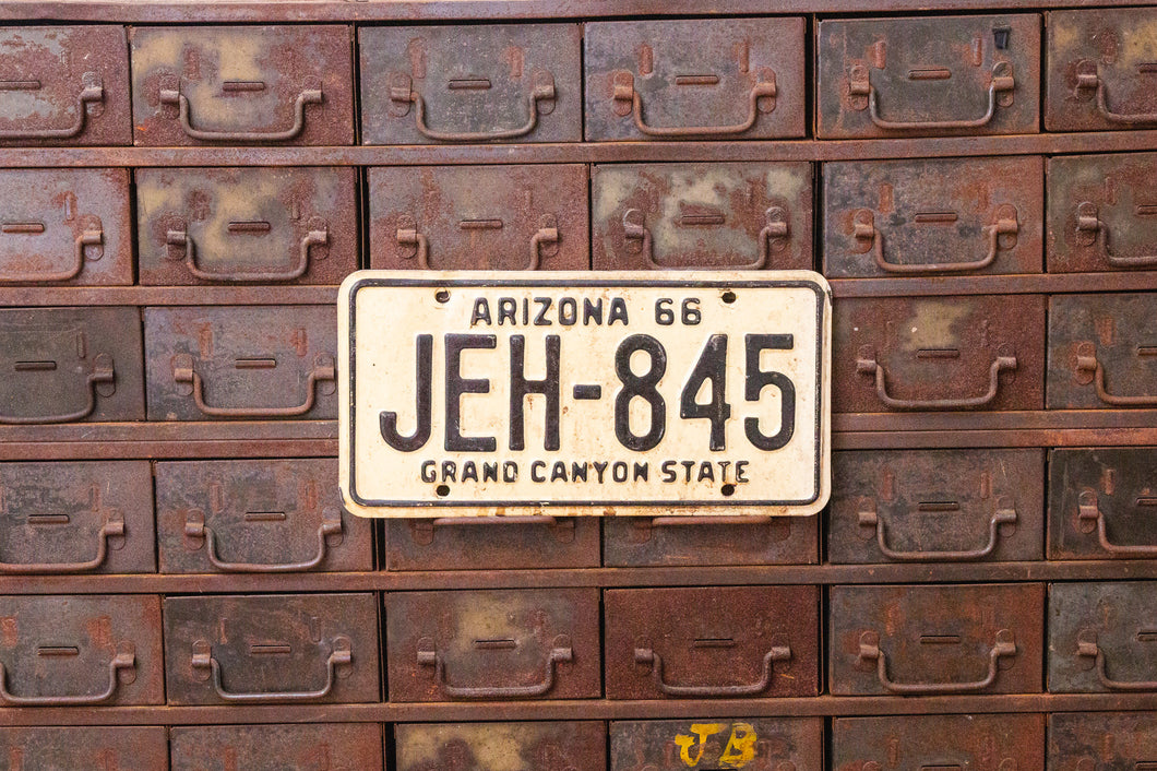 Arizona 1966 Grand Canyon State License Plate Black and White Wall Decor - Eagle's Eye Finds