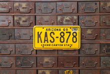 Load image into Gallery viewer, Arizona 1969 Grand Canyon State License Plate Vintage Yellow Wall Hanging Decor - Eagle&#39;s Eye Finds

