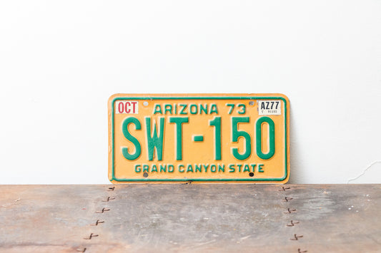 Arizona 1973 Grand Canyon State License Plate Vintage Wall Hanging Decor SWT-150 - Eagle's Eye Finds