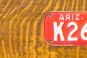 1977 Arizona Motorcycle License Plate Vintage Wall Hanging Decor K26R