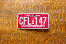 Load image into Gallery viewer, 1980 Arizona Red License Plate Vintage Wall Hanging Decor CFL 147
