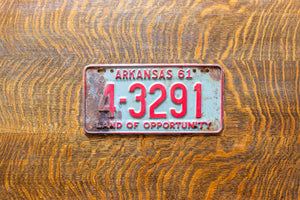 1961 Arkansas License Plate Vintage Gray Wall Decor 4-3291