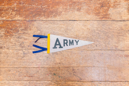 Army US Military Academy Mini Felt Pennant Vintage Gray Wall Decor - Eagle's Eye Finds