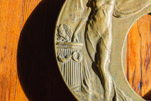 Load image into Gallery viewer, Goddess Art Nouveau Picture Frame Vintage Brass Shelf Decor
