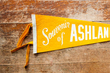 Load image into Gallery viewer, Ashland Wisconsin Yellow Felt Pennant Vintage Wall Decor
