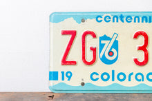 Load image into Gallery viewer, Aspen Colorado License Plate Vintage 1975 ZG 358 CO Centennial Wall Decor - Eagle&#39;s Eye Finds
