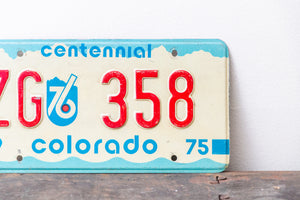 Aspen Colorado License Plate Vintage 1975 ZG 358 CO Centennial Wall Decor - Eagle's Eye Finds