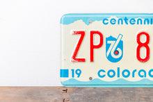 Load image into Gallery viewer, Aspen Colorado License Plate Vintage 1975 ZP 864 CO Centennial Wall Decor - Eagle&#39;s Eye Finds
