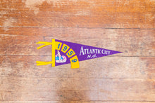 Load image into Gallery viewer, Atlantic City New Jersey 1959 Purple Felt Pennant Vintage NJ Wall Decor - Eagle&#39;s Eye Finds
